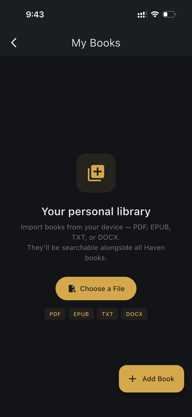 Import Your Own Books